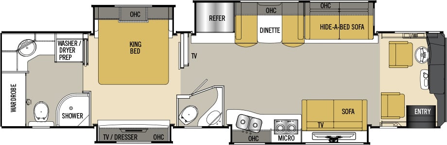 coachmen cross country 404RB floorplan