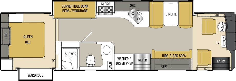 coachmen cross country srs 361BH floorplan